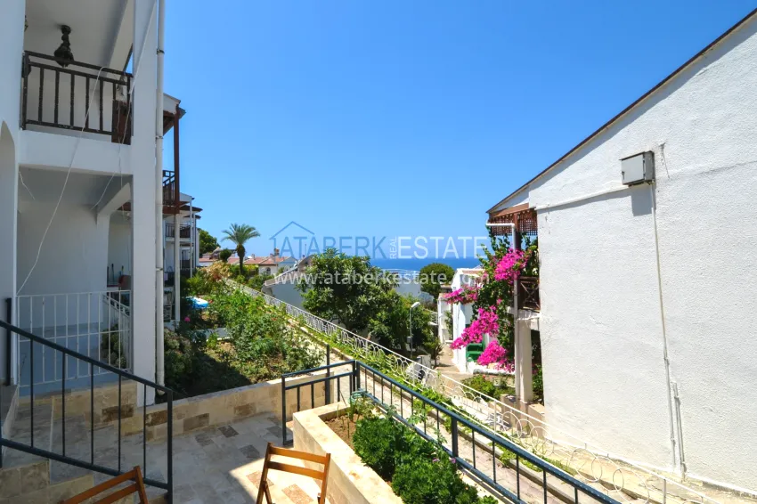 Duplex with views in a townhouse-type complex on the beachfront - Alanya, Kargicak district 3 