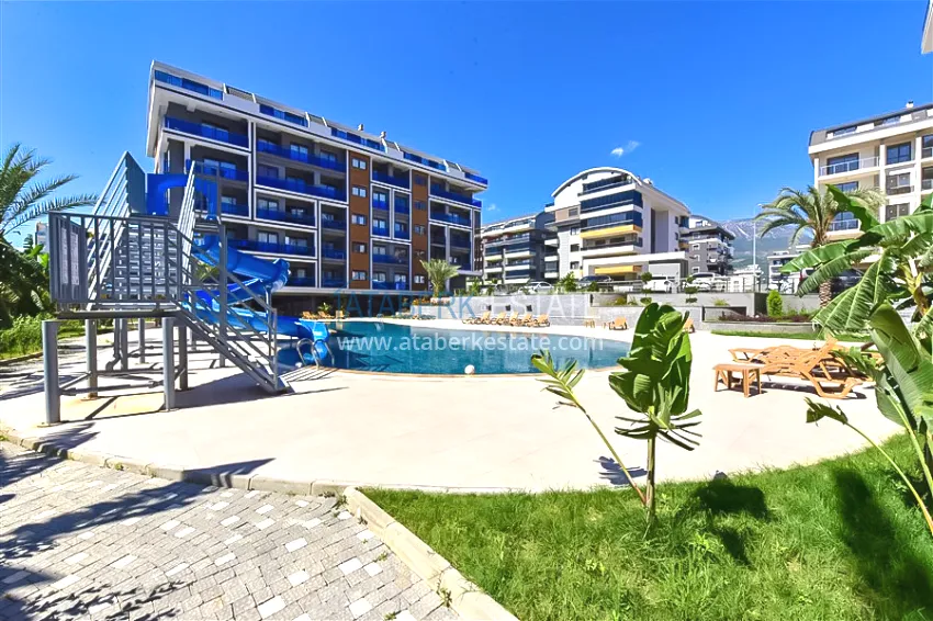 Apartment 1+1 with sea view in a prestigious complex — Kargicak district, 200 meters from the sea 4