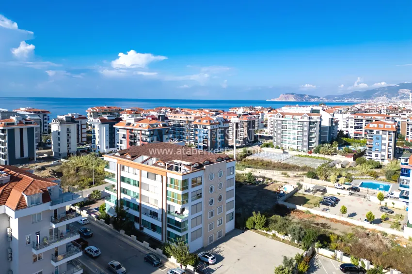 Apartment 1+1 with furniture and sea view — Kestel, Alanya 5