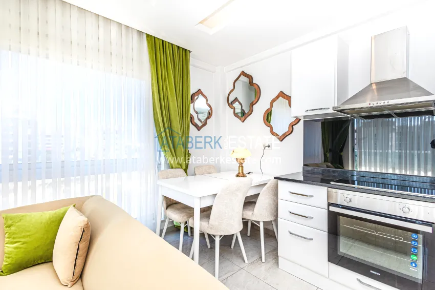 Purchase Apartment 1+1 with furniture and sea view — Kestel, Alanya 6