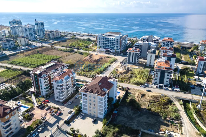 Apartment 1+1 with furniture and sea view — Kestel, Alanya 6