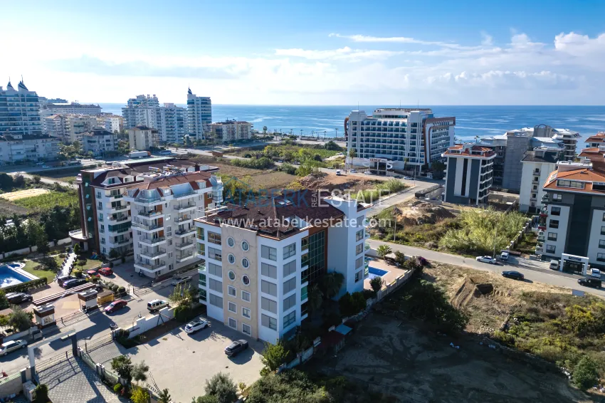 Apartment 1+1 with furniture and sea view — Kestel, Alanya 8