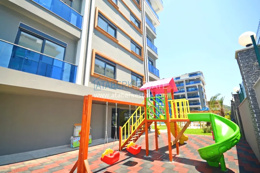 Apartment 1+1 with sea view in a prestigious complex — Kargicak district, 200 meters from the sea 9