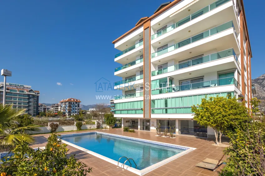 Apartment 1+1 with furniture and sea view — Kestel, Alanya 10