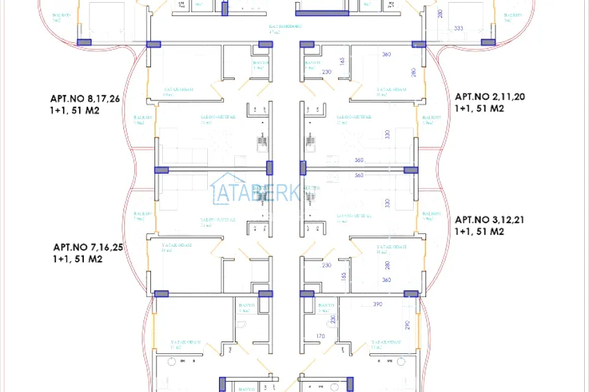 Buy cheap 1+1 apartment with a fine finish in Alanya - Oba district 1