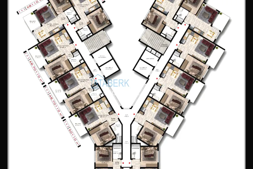 Buy cheap One bedroom apartment with a fine finish from the owner — Alanya, Mahmutlar district 2