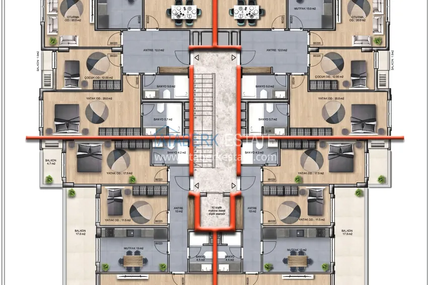 Buy cheap New residential complex - primary property from a developer in Oba, Alanya 2