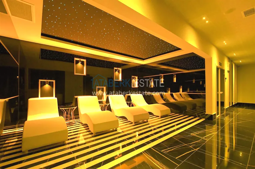 1+1 apartment in a premium complex at the final stage of construction — Tosmur district, Alanya 13