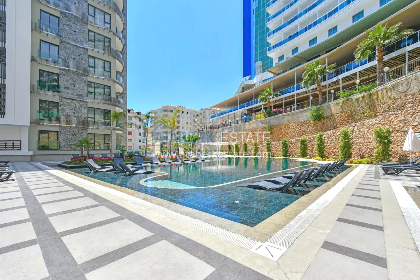 1+1 apartment in a premium complex at the final stage of construction — Tosmur district, Alanya 1