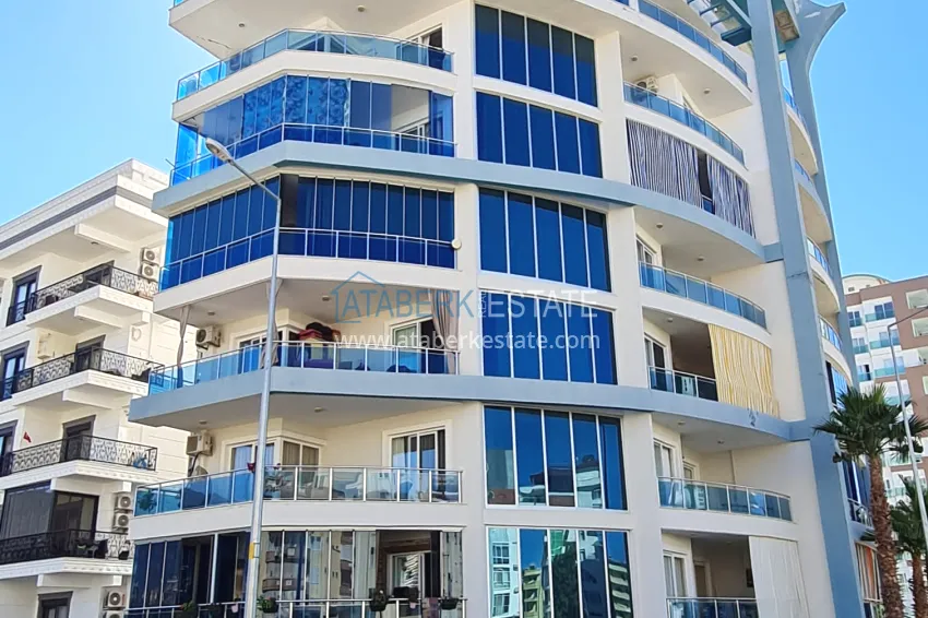 One bedroom apartment with furniture and two balconies — Alanya, Mahmutlar district 2