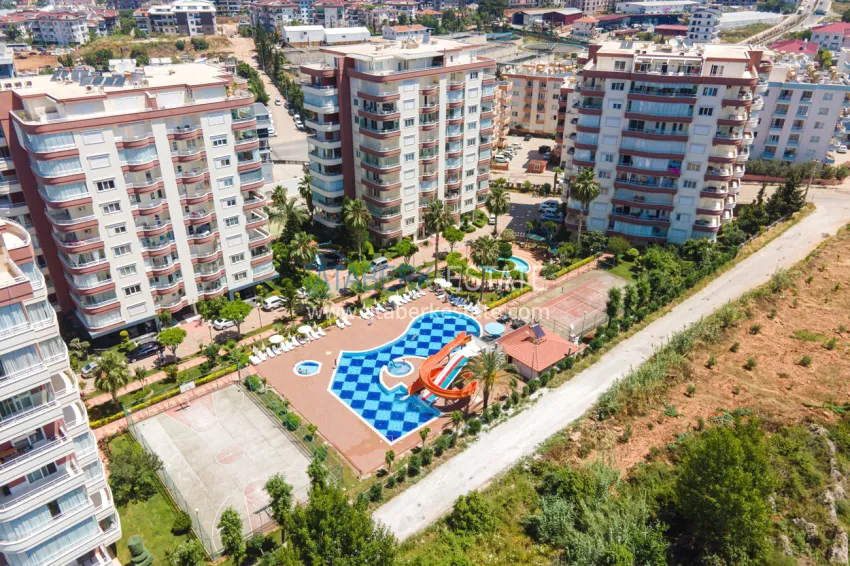 Apartment 3+1 with furniture in a well-maintained complex — Tosmur, Alanya. Suitable for obtaining a residence permit 1