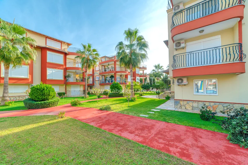4+1 garden duplex with furniture and views of the Dim River in the Kestel area 15