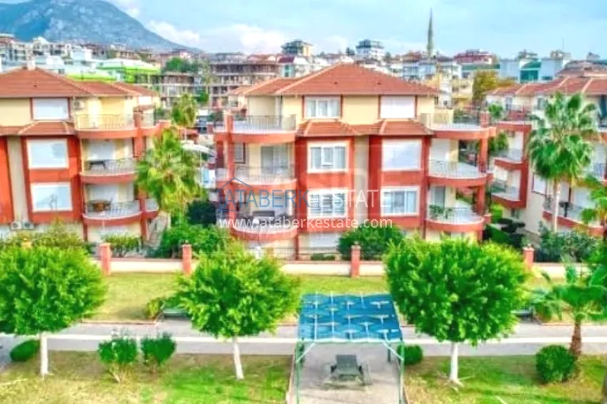 4+1 garden duplex with furniture and views of the Dim River in the Kestel area 16