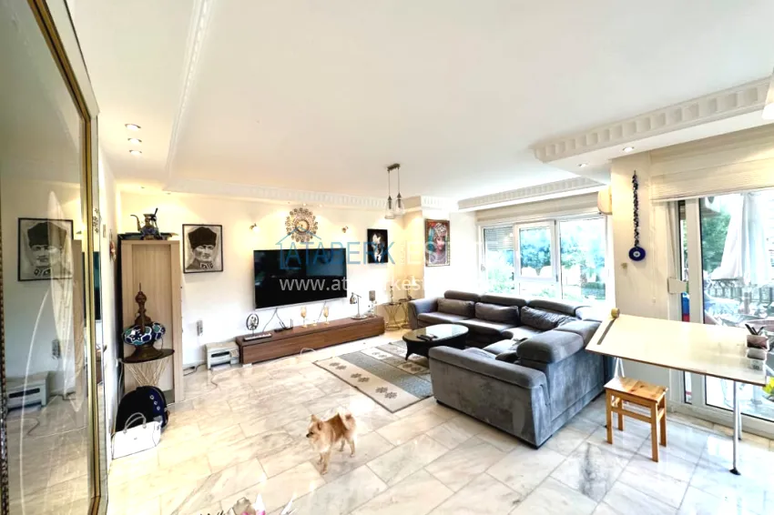 Purchase 4+1 garden duplex with furniture and views of the Dim River in the Kestel area 2