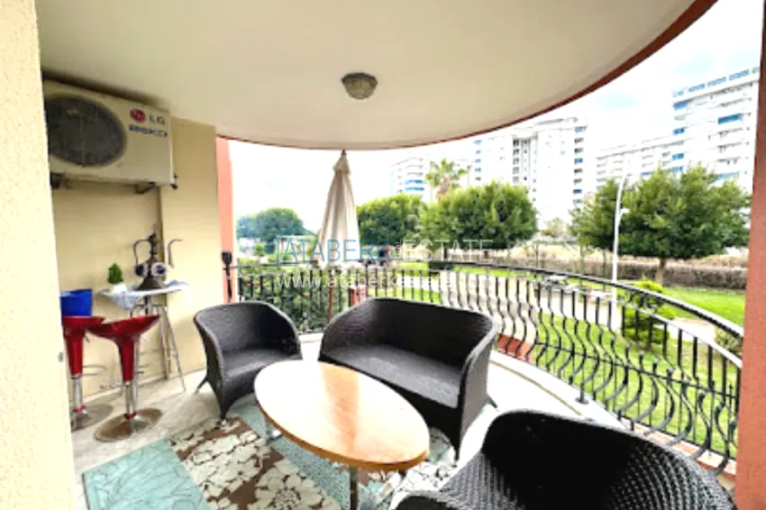 Purchase 4+1 garden duplex with furniture and views of the Dim River in the Kestel area 7