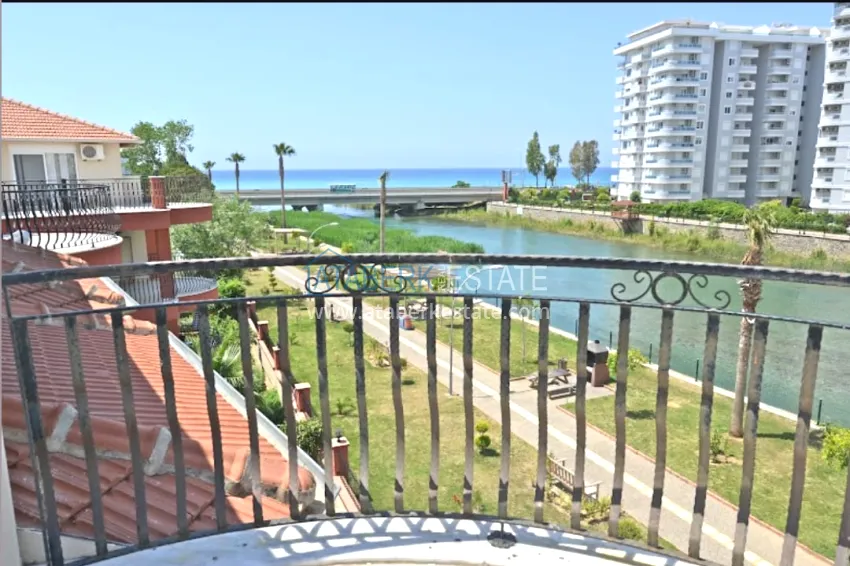 Purchase 4+1 garden duplex with furniture and views of the Dim River in the Kestel area 8