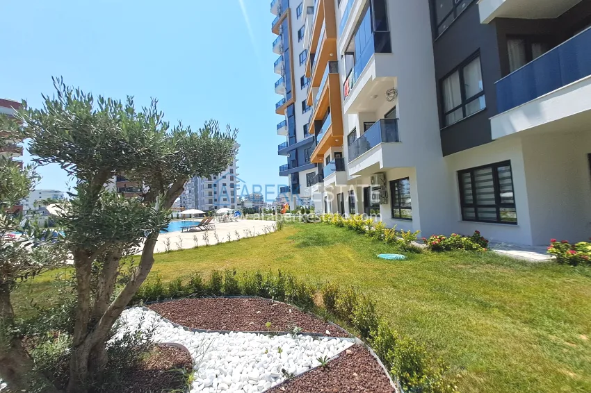 1+1 apartment, 50 m² in Mahmutlar - partially furnished, from owner 10