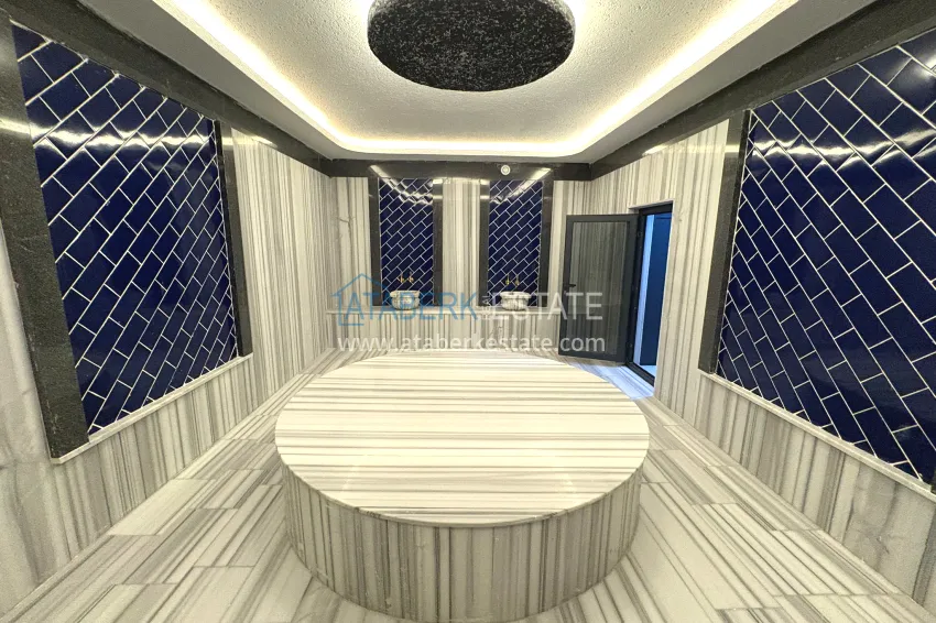 New 1+1 apartment in Mahmutlar, Alanya — new building with mountain views 17