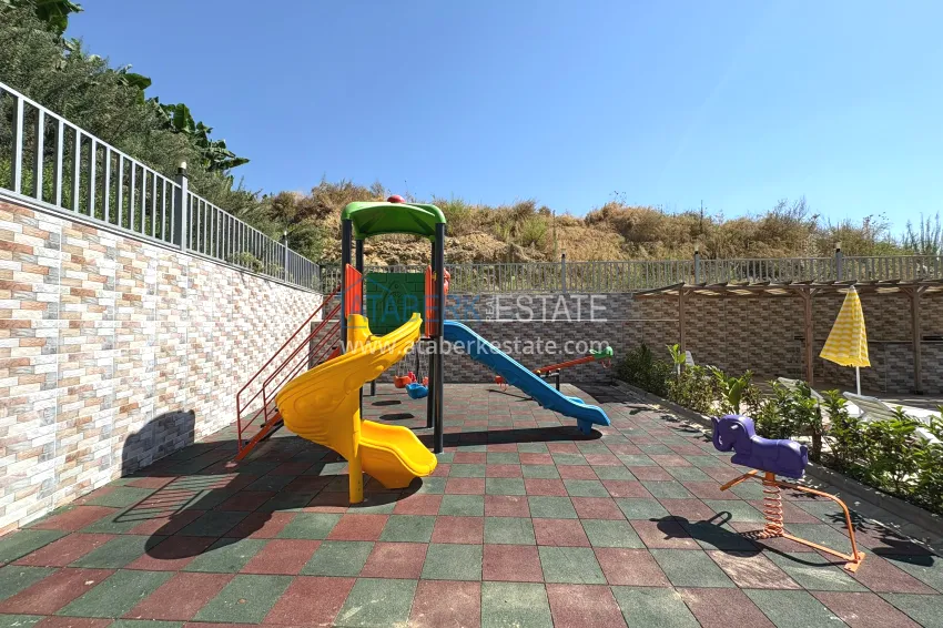 New 1+1 apartment in Mahmutlar, Alanya — new building with mountain views 7