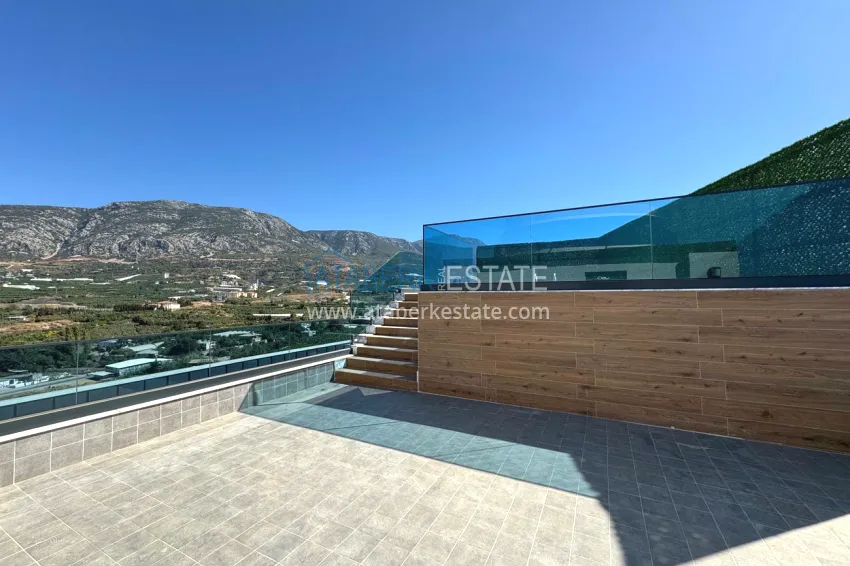 Purchase View penthouse duplex with pool on the terrace, installments possible - Mahmutlar, Alanya 20