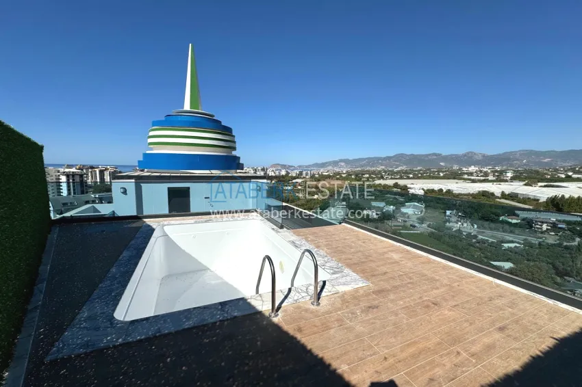 Purchase View penthouse duplex with pool on the terrace, installments possible - Mahmutlar, Alanya 21