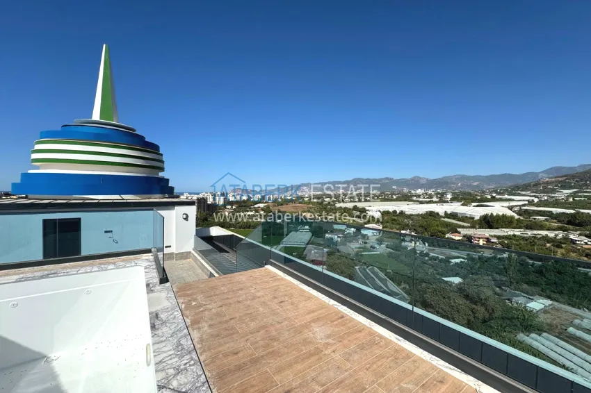 Purchase View penthouse duplex with pool on the terrace, installments possible - Mahmutlar, Alanya 23