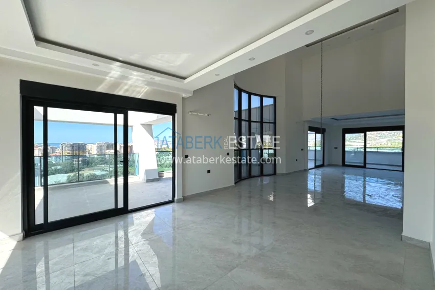Purchase View penthouse duplex with pool on the terrace, installments possible - Mahmutlar, Alanya 4