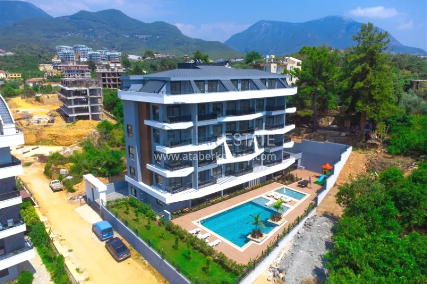 1+1 apartment in Alanya, Oba district — with a short-term rental permit 1