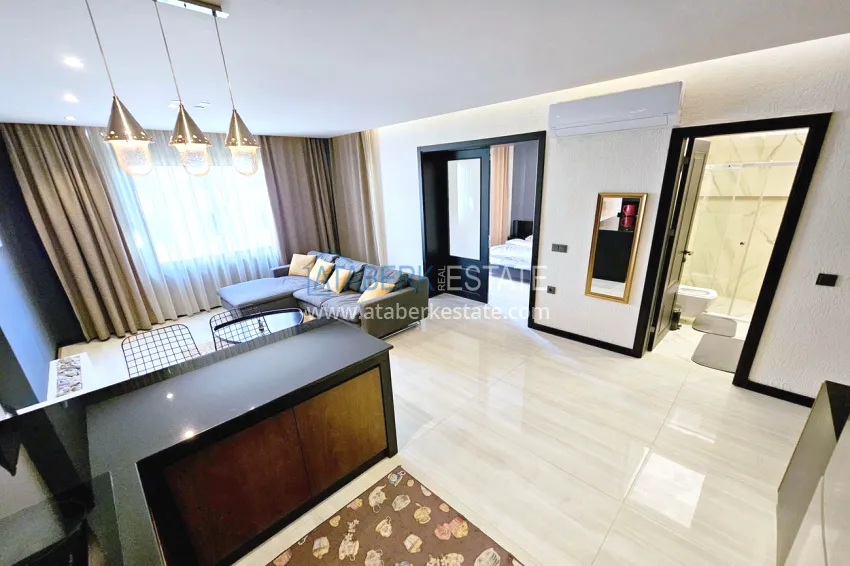 Purchase Furnished 1+1 apartment in Mahmutlar — 150 m from the sea, Barbarossa Avenue 9