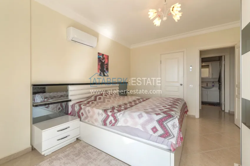 Purchase 2+1 apartment with sea view in Alanya Mahmutlar district 14 