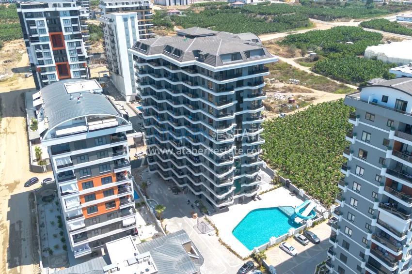 1+1 apartments for rent in Mahmutlar — only 600 m from the sea, fully furnished No. 39 1 