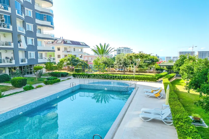 2+1 apartment with sea view in Alanya Mahmutlar district 6 