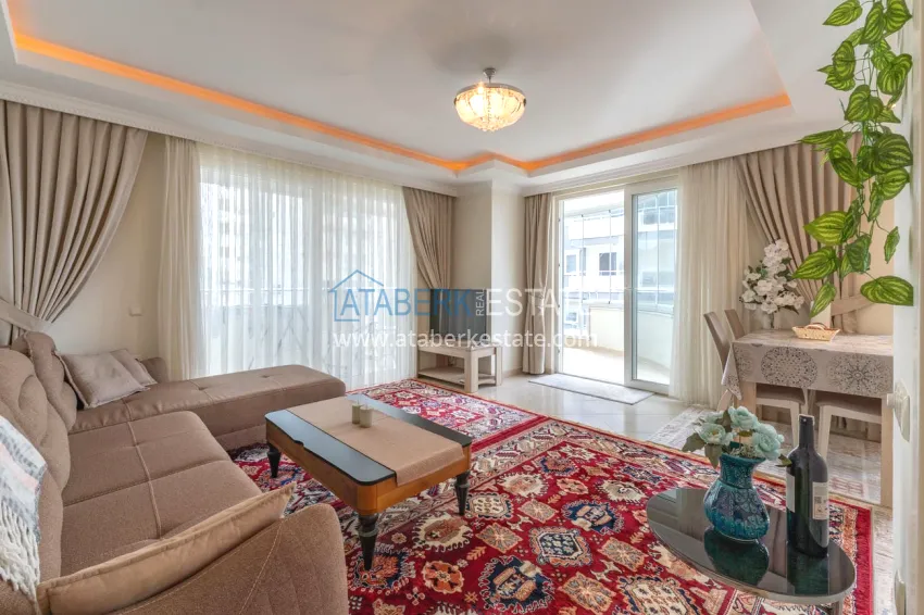 Purchase 2+1 apartment with sea view in Alanya Mahmutlar district 7 