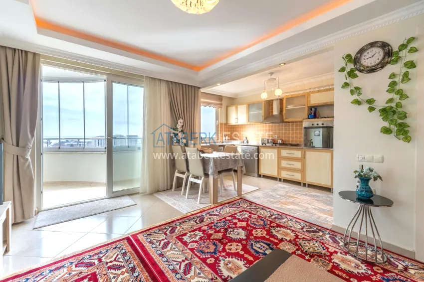 Purchase 2+1 apartment with sea view in Alanya Mahmutlar district 8 