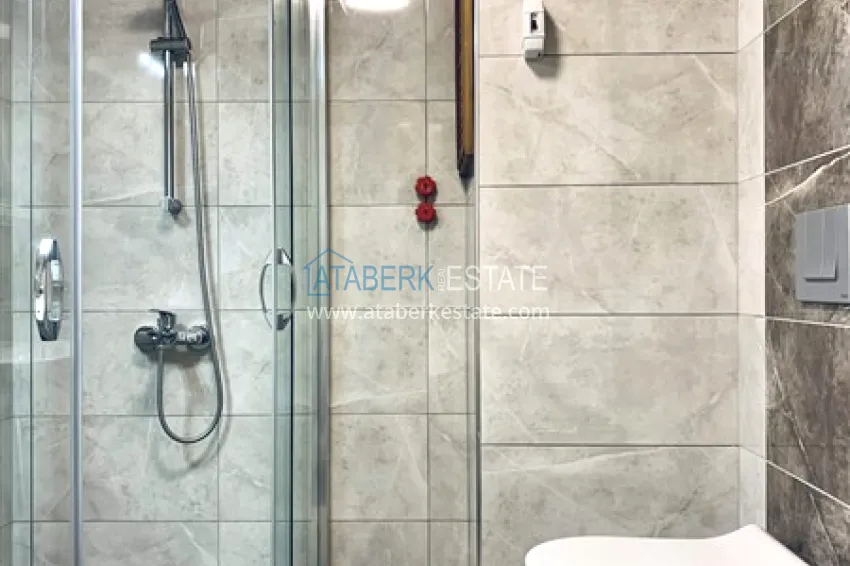 Purchase Apartment 1+1 with furniture and mountain views — 200 meters from the sea, Oba area 15 