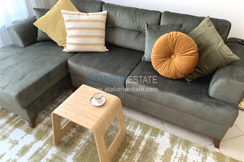 Purchase Apartment 1+1 with furniture and mountain views — 200 meters from the sea, Oba area 6 