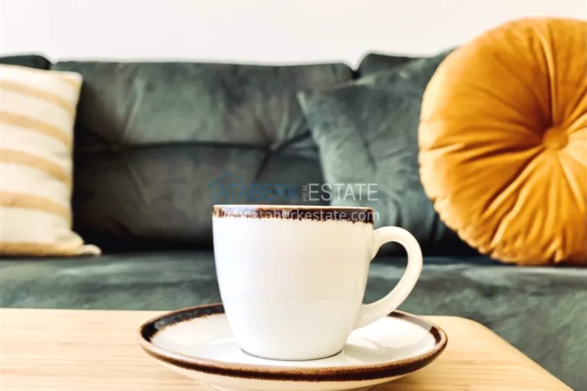 Purchase Apartment 1+1 with furniture and mountain views — 200 meters from the sea, Oba area 7 