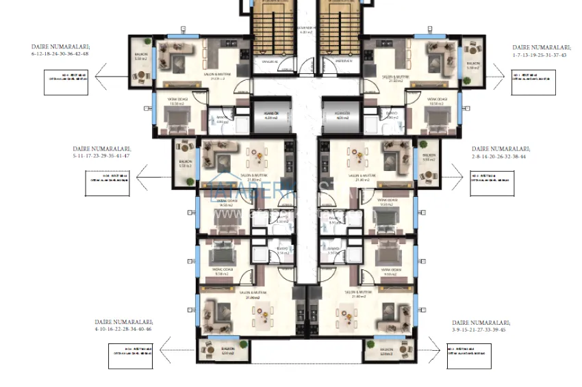 Buy cheap Apartment for sale in Avsallar with new furniture from the owner in a comfort-class complex 1 