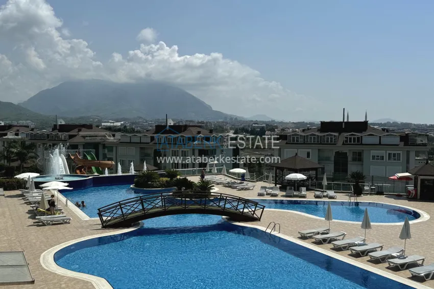 1+1 apartment from owner in Alanya, Oba - furnished in a condominium complex 10 