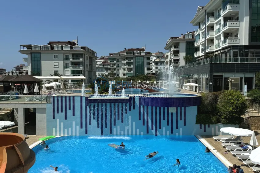 1+1 apartment from owner in Alanya, Oba - furnished in a condominium complex 12 
