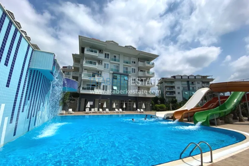 1+1 apartment from owner in Alanya, Oba - furnished in a condominium complex 13 