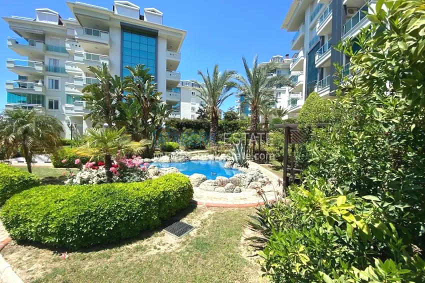 1+1 apartment from owner in Alanya, Oba - furnished in a condominium complex 17 