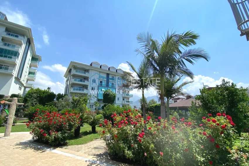 1+1 apartment from owner in Alanya, Oba - furnished in a condominium complex 21 