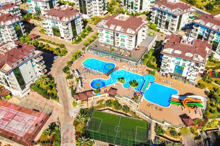 1+1 apartment from owner in Alanya, Oba - furnished in a condominium complex 2 