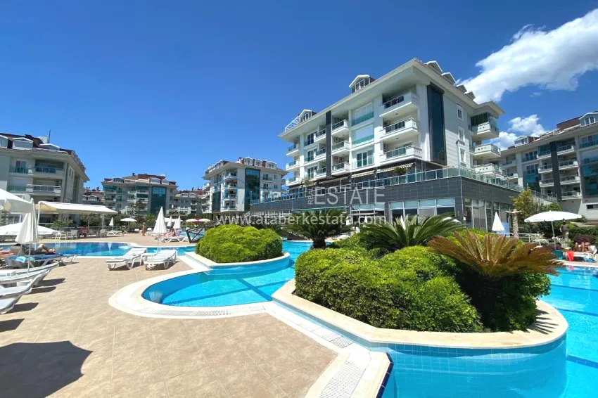 1+1 apartment from owner in Alanya, Oba - furnished in a condominium complex 3 