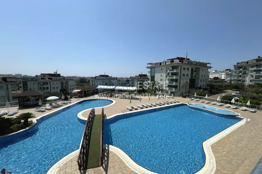 1+1 apartment from owner in Alanya, Oba - furnished in a condominium complex 7 