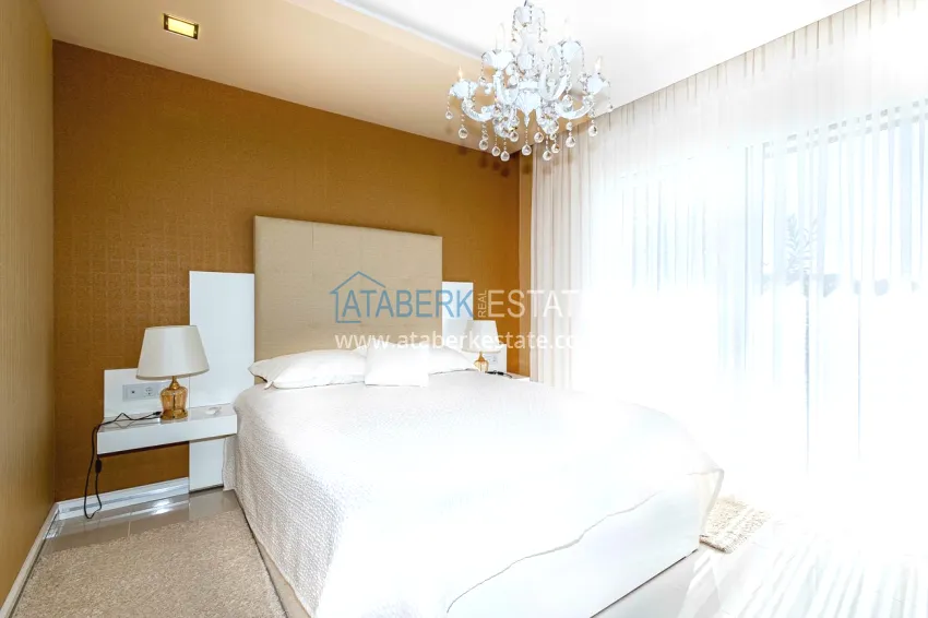 Purchase Elegant 3+1 villa with panoramic sea and mountain views in an elite complex — Alanya, Kargicak district 17 