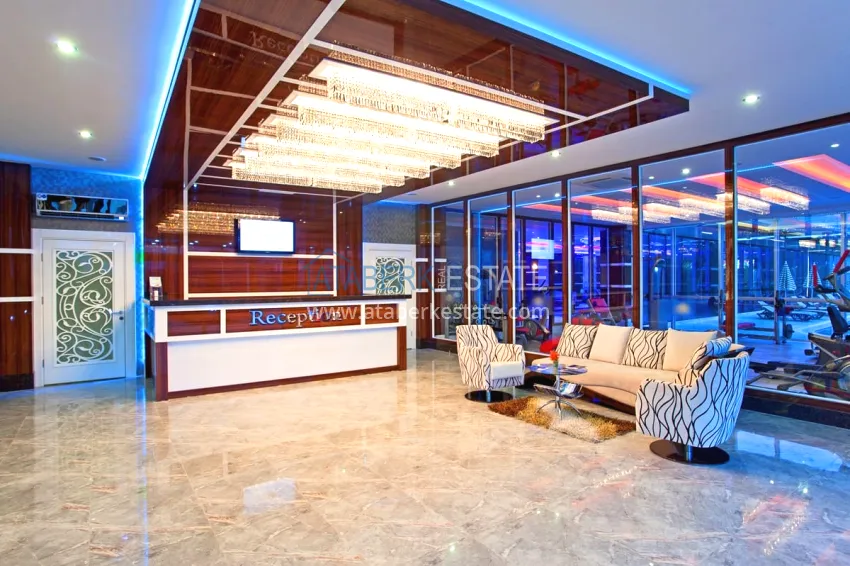 Elegant 3+1 villa with panoramic sea and mountain views in an elite complex — Alanya, Kargicak district 18 