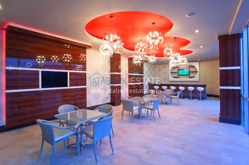 Elegant 3+1 villa with panoramic sea and mountain views in an elite complex — Alanya, Kargicak district 19 