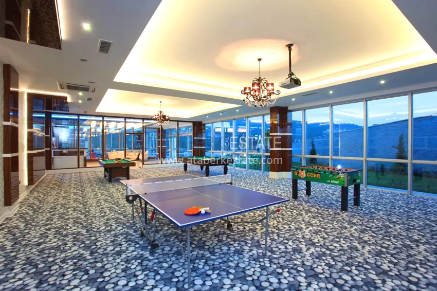 Elegant 3+1 villa with panoramic sea and mountain views in an elite complex — Alanya, Kargicak district 20 